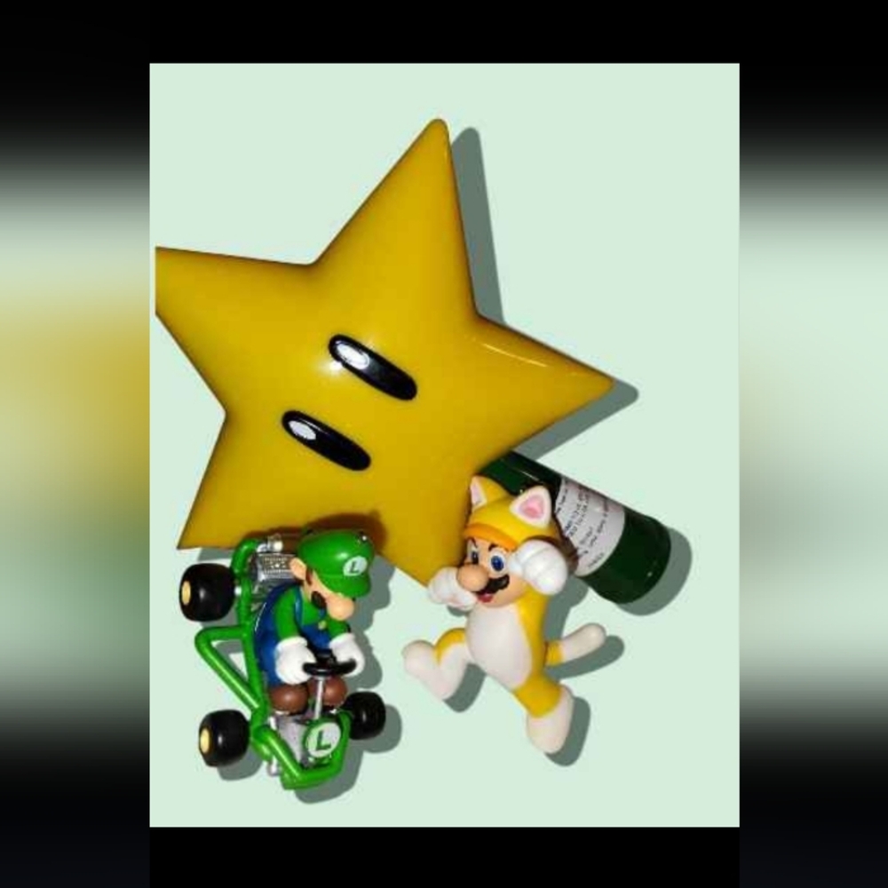 3 piece Mario Christmas Package1 tree topper/ 2 ornaments